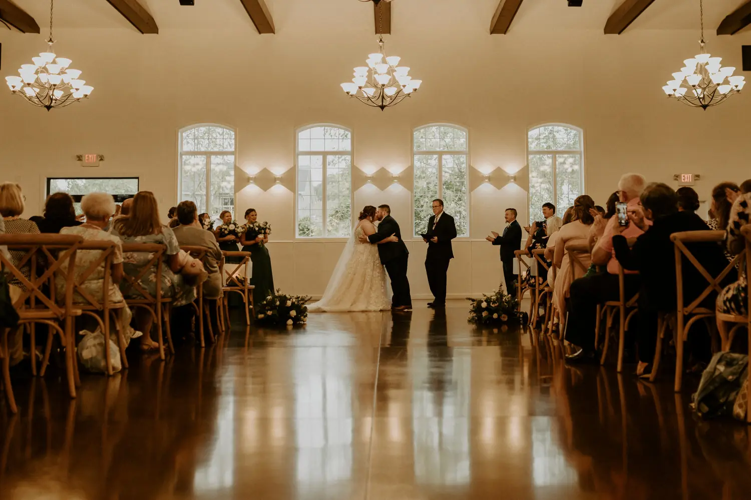 The dance floor during the reception