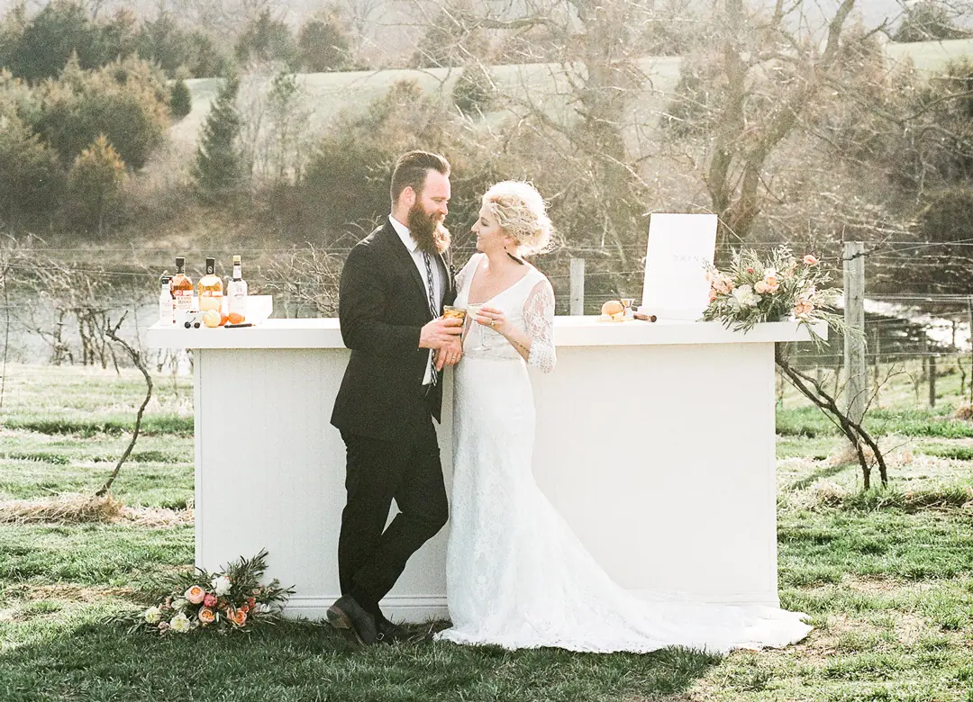 Cocktails on the lawn